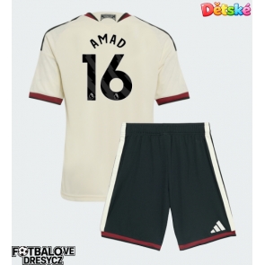 Manchester United Amad Diallo #16 Dětské Alternativní dres komplet 2026-27 Krátký Rukáv (+ trenýrky)